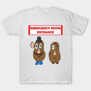 Mr. Potato Head Emergency Room Entrance T-Shirt